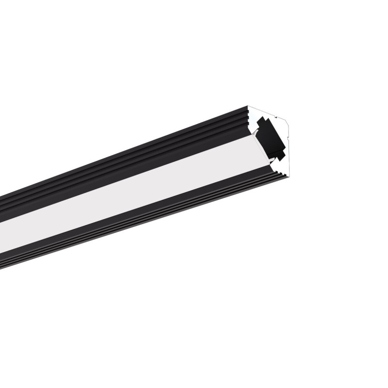 LED profilis 45-ALU 2m. anoduotas Juodas 3m.