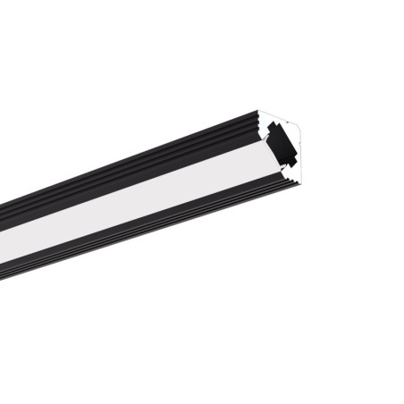 LED profilis 45-ALU 2m. anoduotas Juodas 3m.