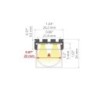 LED profilis GIZA anoduotas 1m.