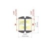 LED profilis GIZA-DUO-LL anoduotas Juodas 2m.