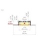 LED profilis KOZUS-50 neanoduotas 3m.