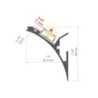 LED profilis LIT-L KPL anoduotas 3m.