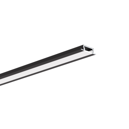 LED profilis MICRO-NK anoduotas Juodas 3m.