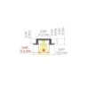 LED profilis MICRO-NK anoduotas Juodas 3m.