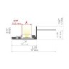 LED profilis NISA-KRA KPL Neanoduotas 3m.
