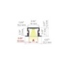 LED profilis PDS-NK anoduotas 2m.