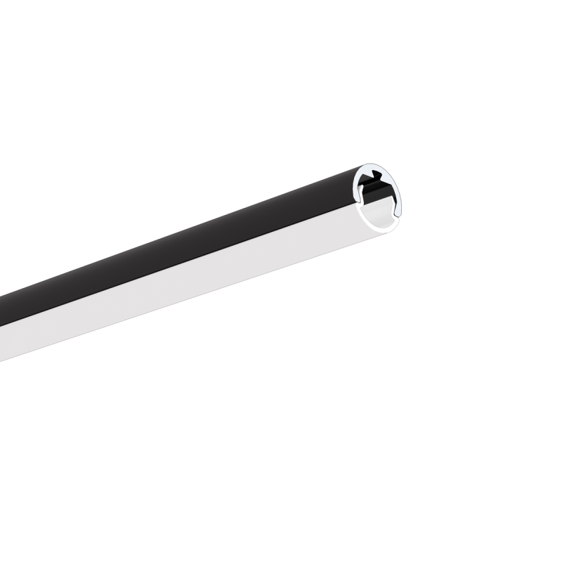 LED profilis PIKO-O anoduotas Juodas 3m.