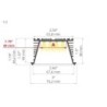 LED profilis SEKOMA anoduotas 3m.