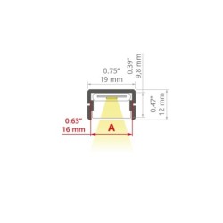 LED profilis SILER anoduotas 2m.