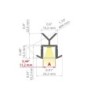 LED profilis turėklams POR anoduotas 1.05m